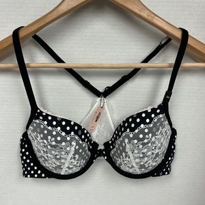 Victoria’s Secret Body By Victoria 36B lined demi racer back lace bra.  NWT